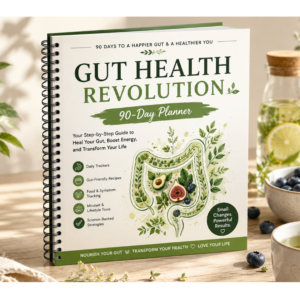 gut health revolution planner | 90 day gut healing journal | digestive health tracker | wellness planner | printable pdf