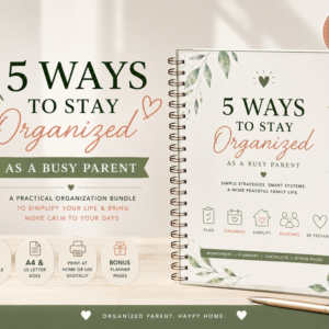 family organization planner printable| weekly planner | meal planner | busy parent planner | a4 & us letter
