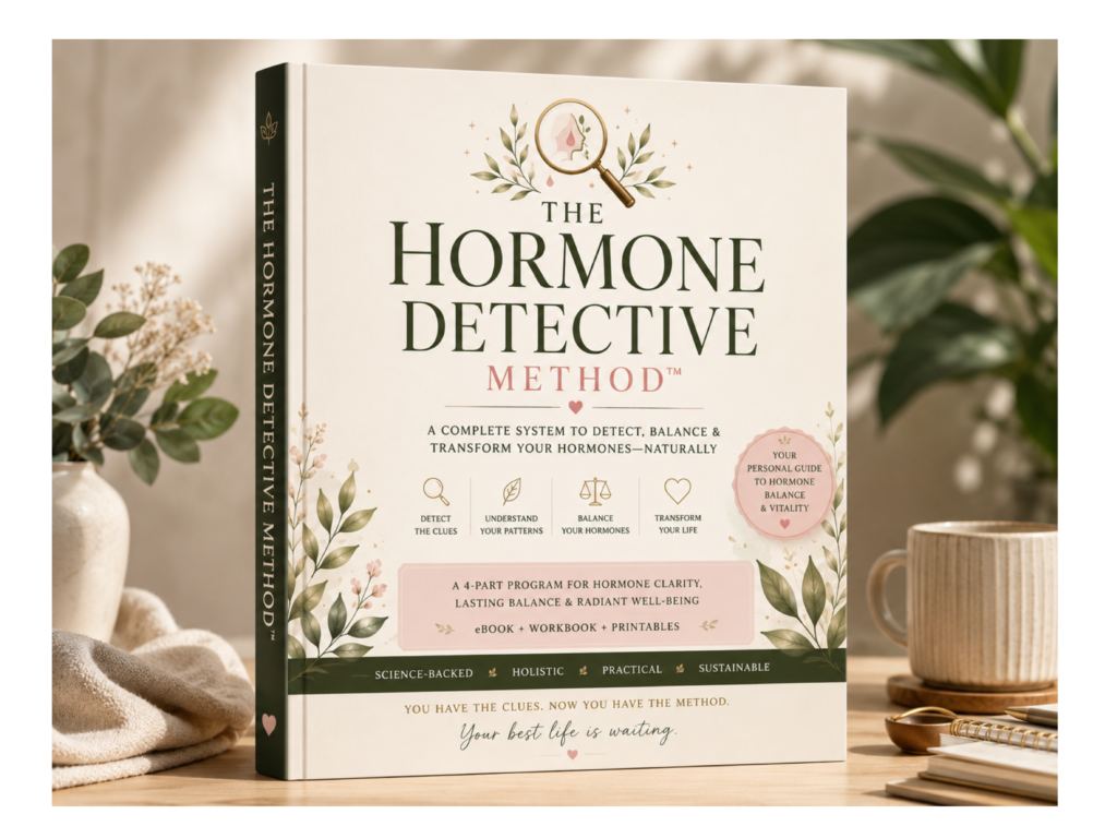 the hormone detective method™ | hormone balance planner | women's wellness workbook | 28 day hormone reset | health journal