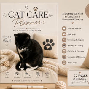 mockup cat care planner