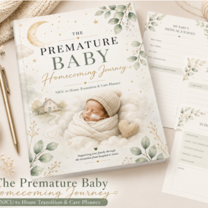 mockup premature baby homecoming planner