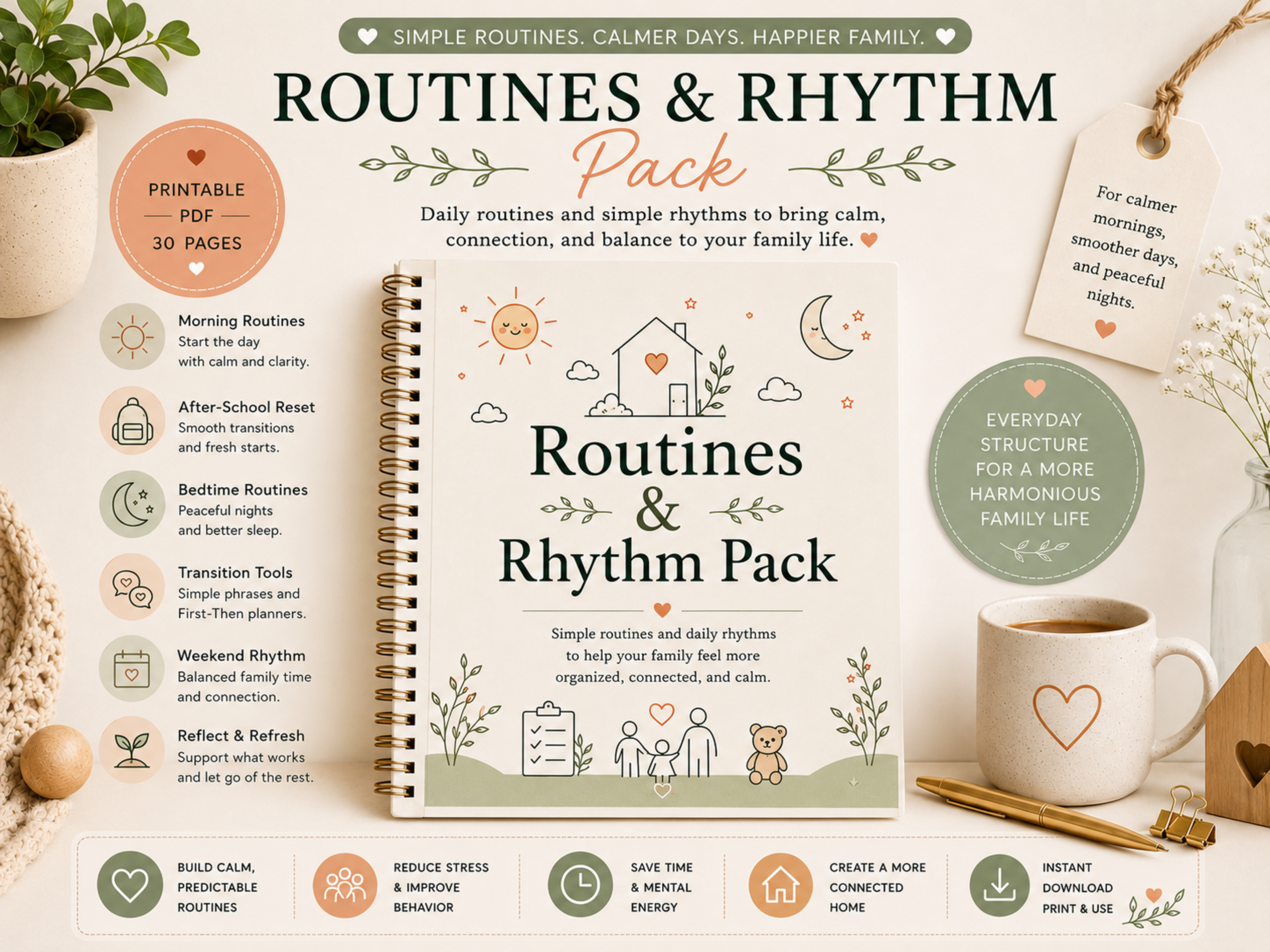 mockup routine & rhythm pack