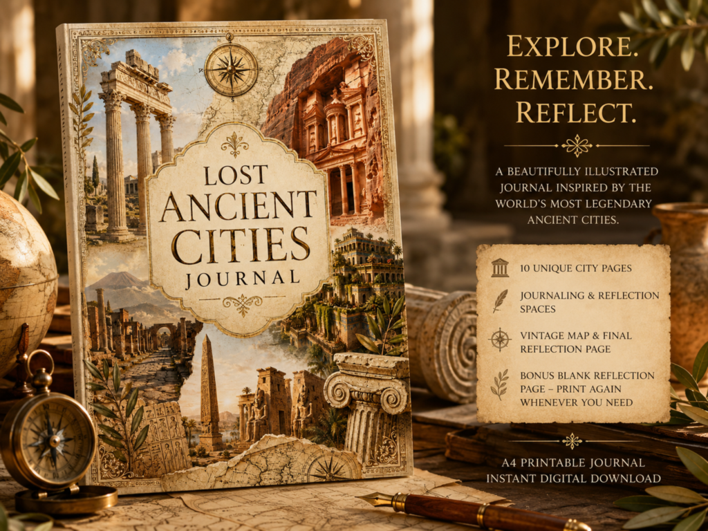 mockup lost ancient cities journal
