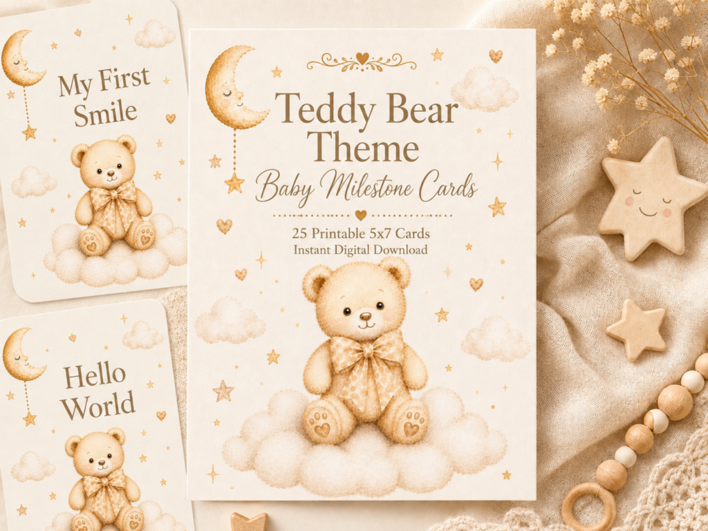 mockup teddy bear theme