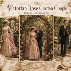 mockup victorian rose couple