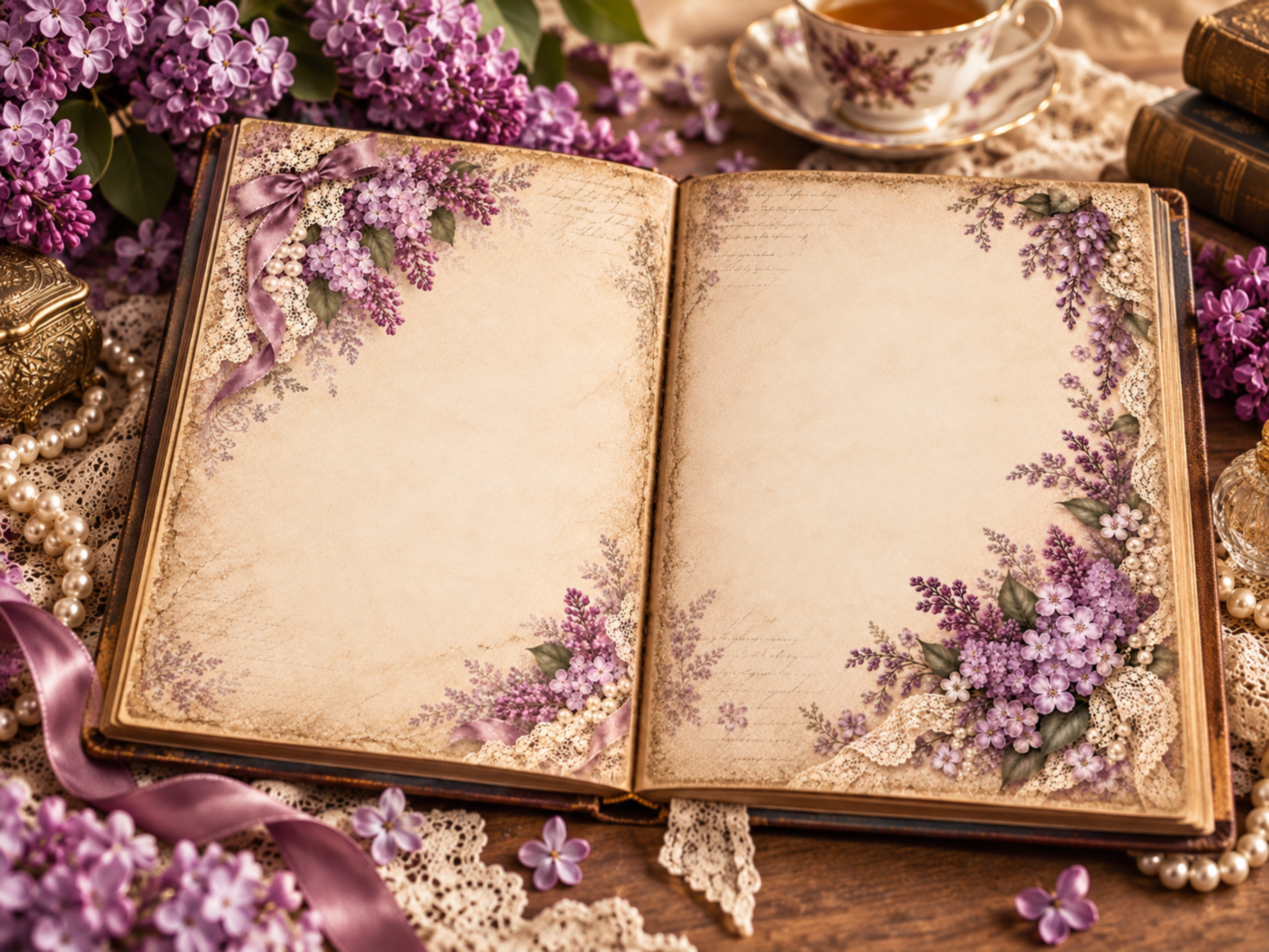 mockup the lilac blossom lace journal papers (5) mockup the lilac blossom lace journal papers (5)