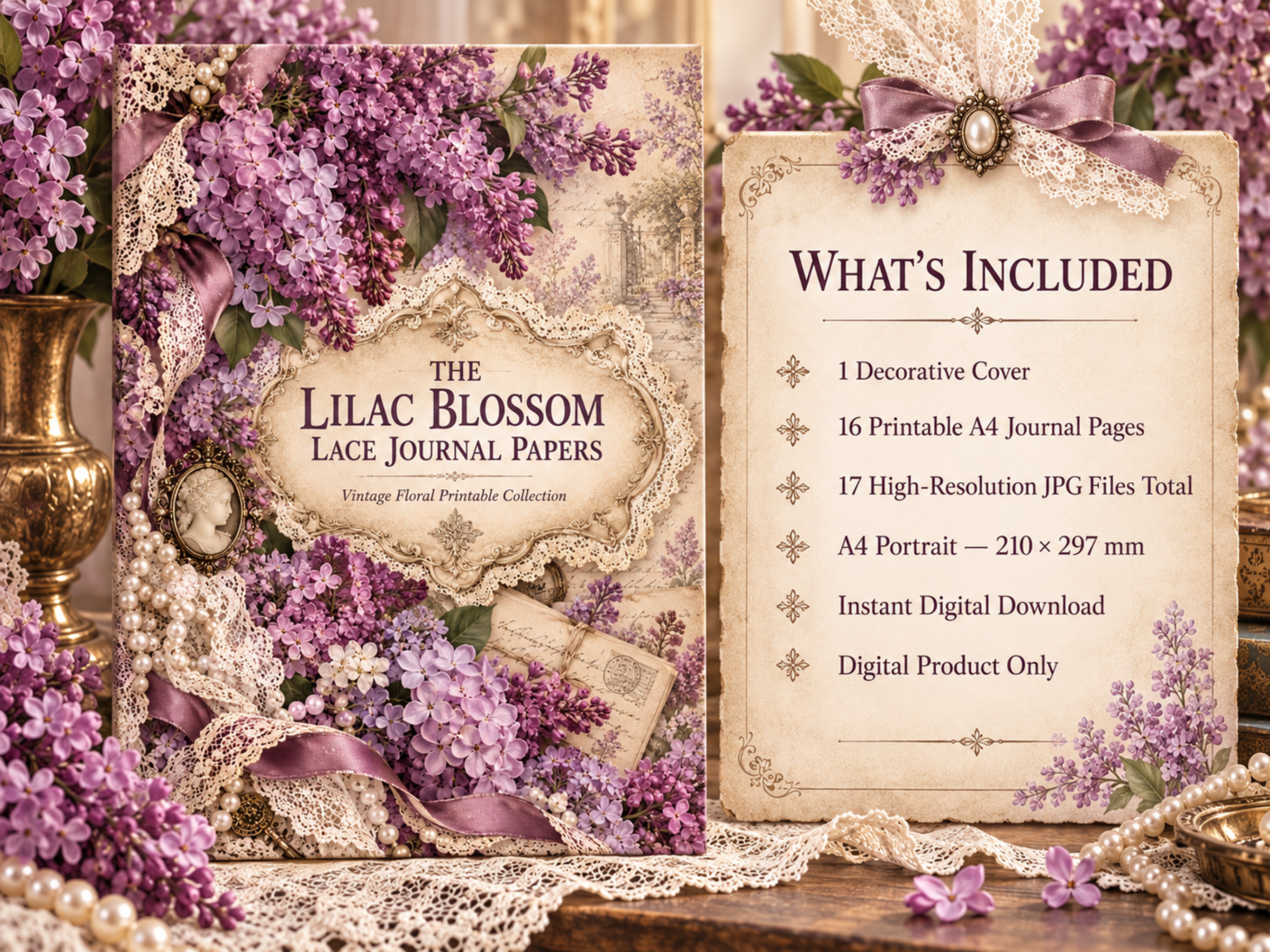 mockup the lilac blossom lace journal papers (7) mockup the lilac blossom lace journal papers (7)